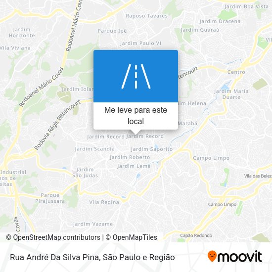 Rua André Da Silva Pina mapa
