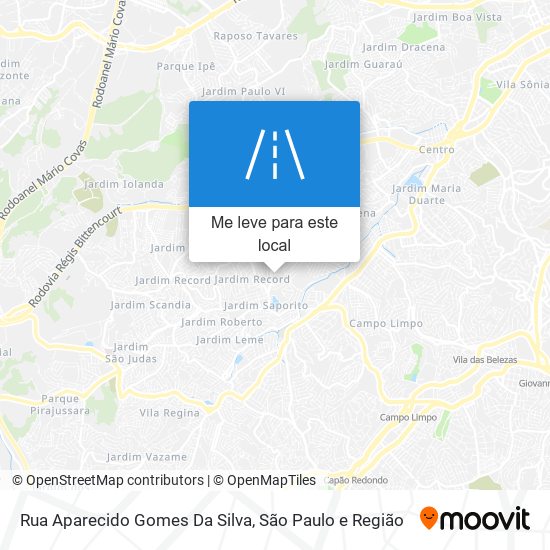 Rua Aparecido Gomes Da Silva mapa