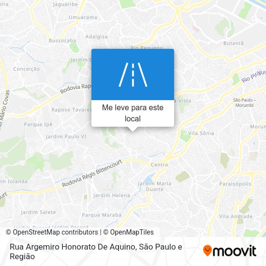 Rua Argemiro Honorato De Aquino mapa