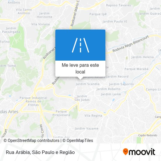 Rua Arábia mapa