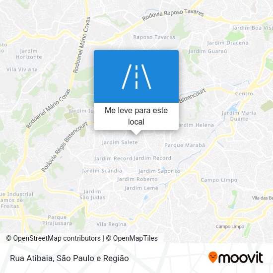 Rua Atibaia mapa
