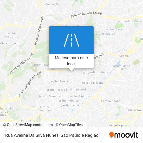 Rua Avelina Da Silva Nunes mapa