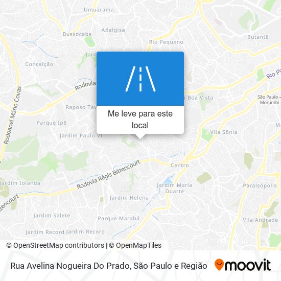 Rua Avelina Nogueira Do Prado mapa