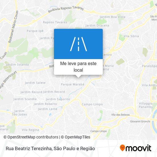 Rua Beatriz Terezinha mapa