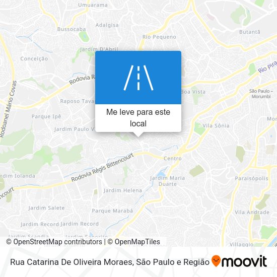 Rua Catarina De Oliveira Moraes mapa