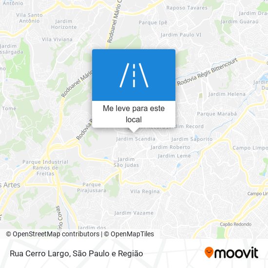 Rua Cerro Largo mapa