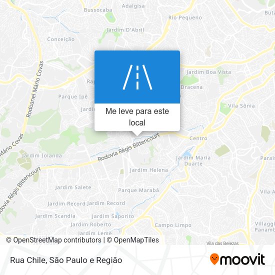 Rua Chile mapa