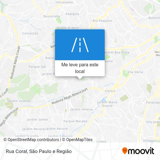 Rua Coral mapa