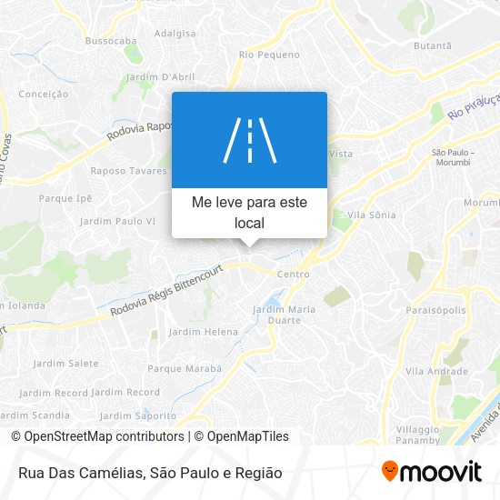Rua Das Camélias mapa