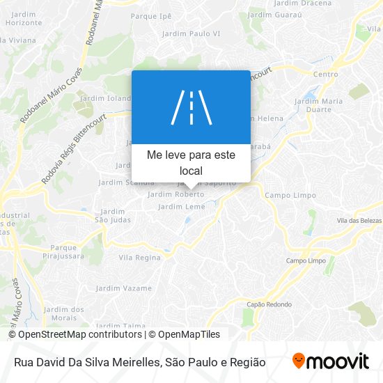 Rua David Da Silva Meirelles mapa