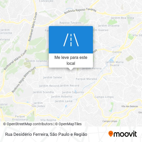Rua Desidério Ferreira mapa