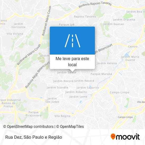 Rua Dez mapa