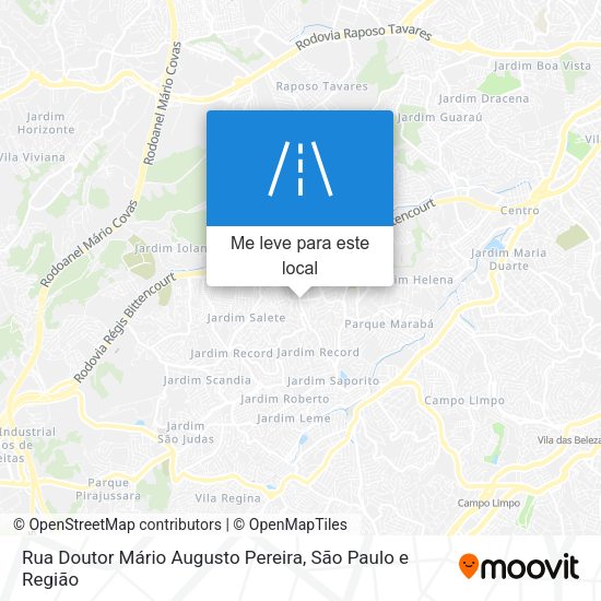 Rua Doutor Mário Augusto Pereira mapa