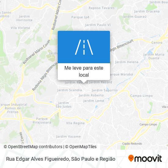 Rua Edgar Alves Figueiredo mapa