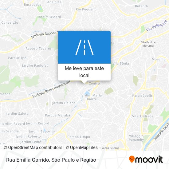 Rua Emília Garrido mapa
