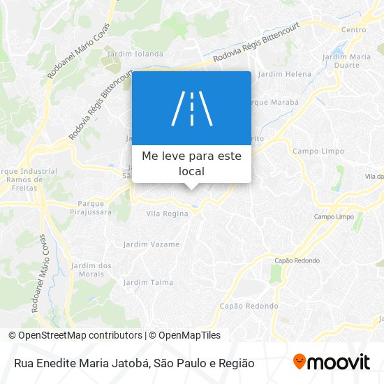 Rua Enedite Maria Jatobá mapa