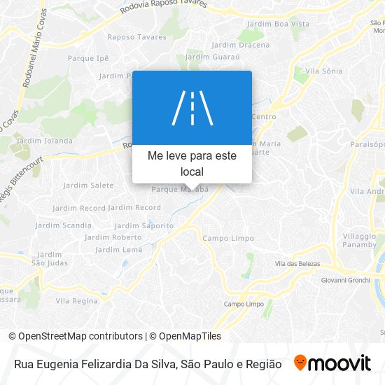 Rua Eugenia Felizardia Da Silva mapa