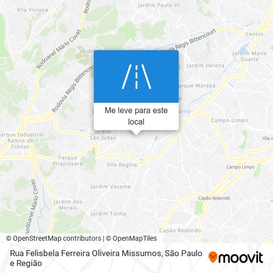 Rua Felisbela Ferreira Oliveira Missumos mapa