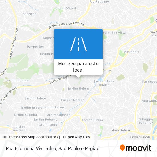 Rua Filomena Vivilechio mapa