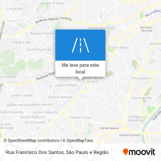 Rua Francisco Dos Santos mapa