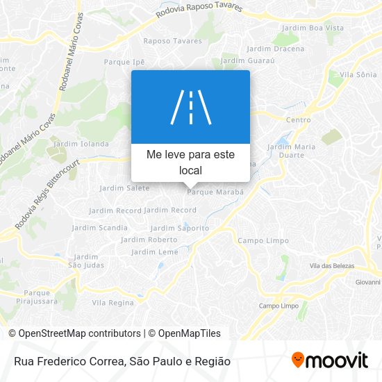 Rua Frederico Correa mapa