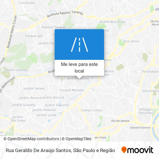Rua Geraldo De Araújo Santos mapa