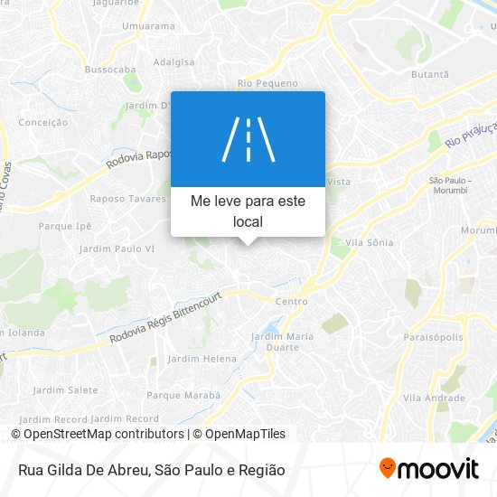 Rua Gilda De Abreu mapa