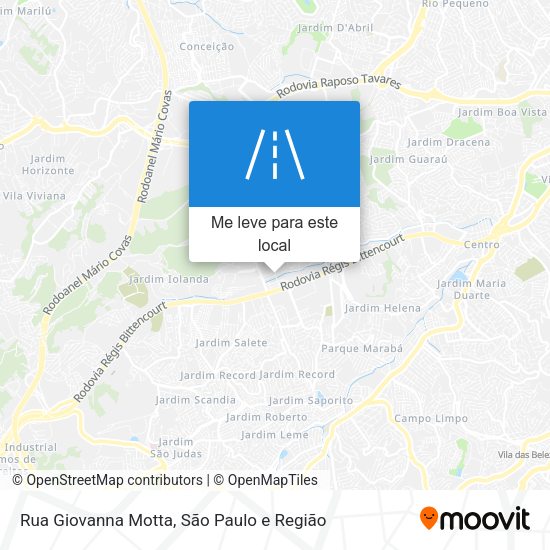 Rua Giovanna Motta mapa