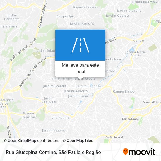 Rua Giusepina Comino mapa