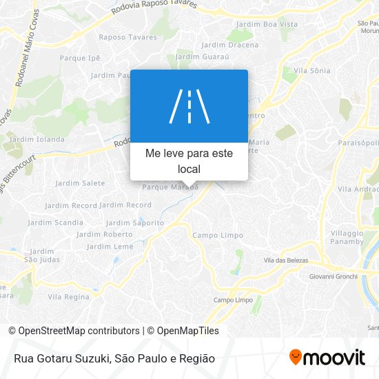 Rua Gotaru Suzuki mapa
