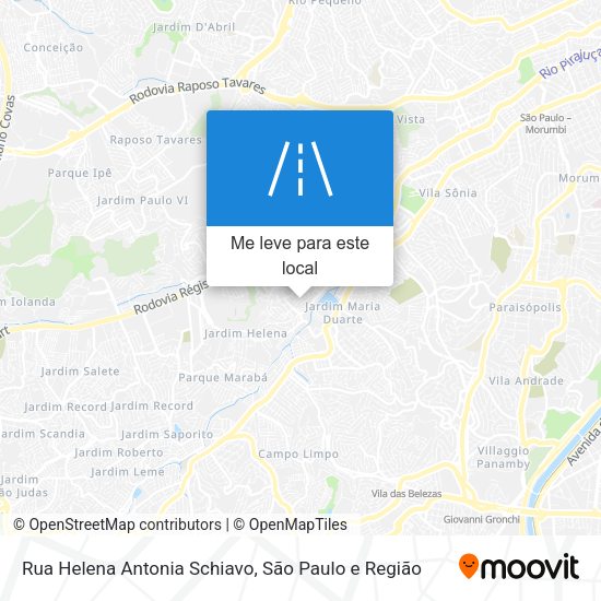 Rua Helena Antonia Schiavo mapa