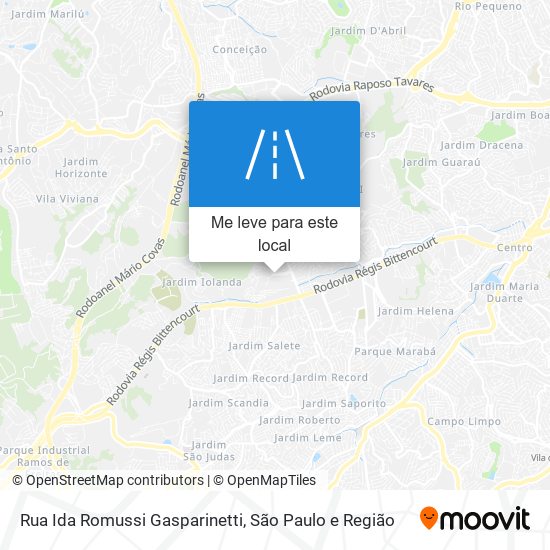 Rua Ida Romussi Gasparinetti mapa