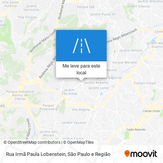 Rua Irmã Paula Lobenstein mapa