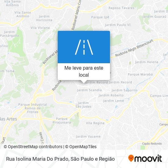 Rua Isolina Maria Do Prado mapa