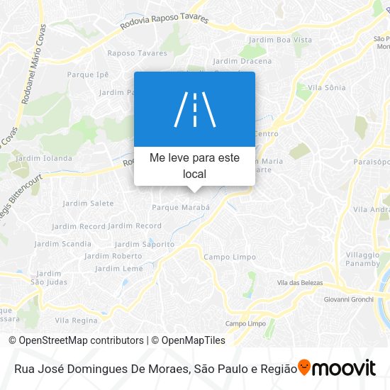 Rua José Domingues De Moraes mapa