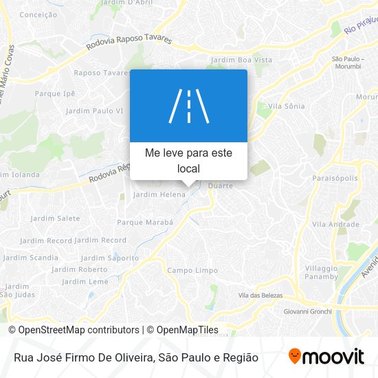 Rua José Firmo De Oliveira mapa