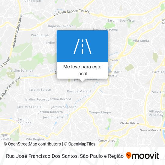 Rua José Francisco Dos Santos mapa