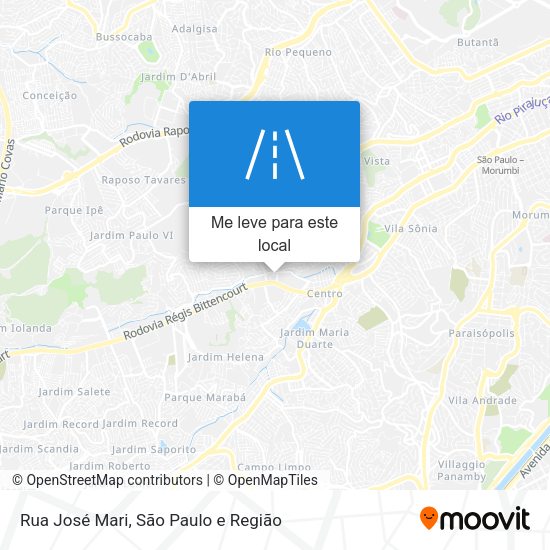 Rua José Mari mapa