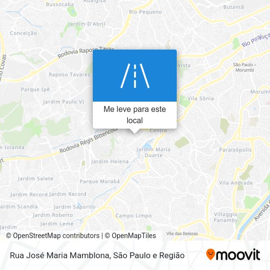 Rua José Maria Mamblona mapa