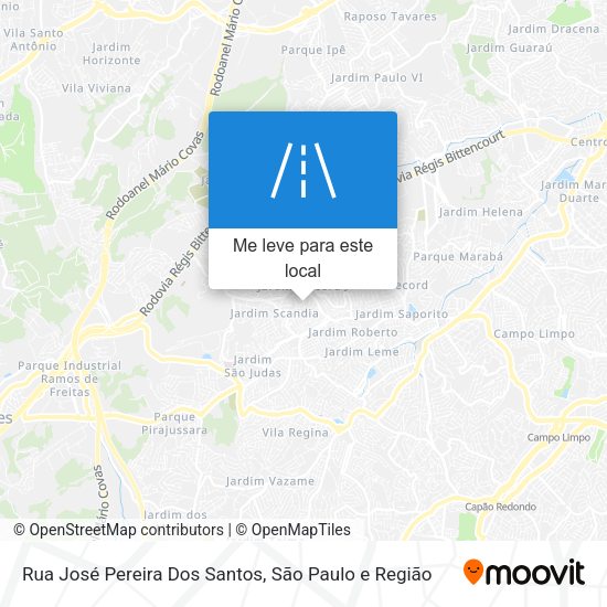 Rua José Pereira Dos Santos mapa