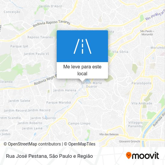 Rua José Pestana mapa