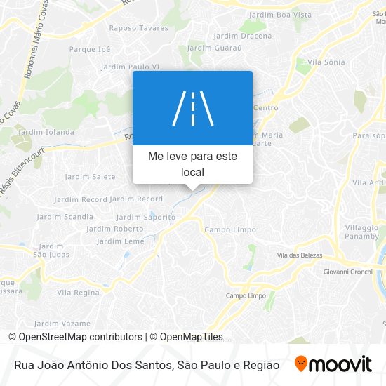Rua João Antônio Dos Santos mapa