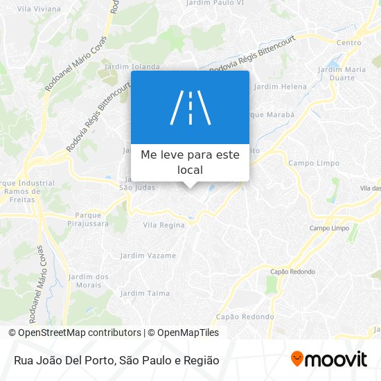 Rua João Del Porto mapa