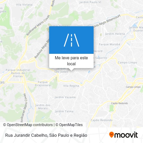 Rua Jurandir Cabelho mapa