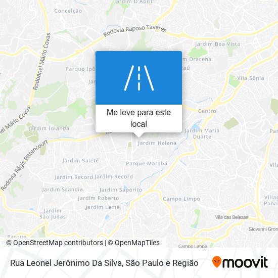 Rua Leonel Jerônimo Da Silva mapa