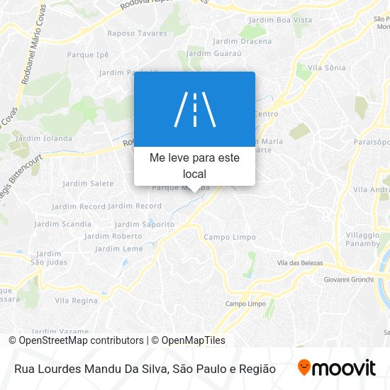 Rua Lourdes Mandu Da Silva mapa