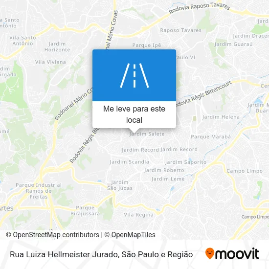 Rua Luiza Hellmeister Jurado mapa