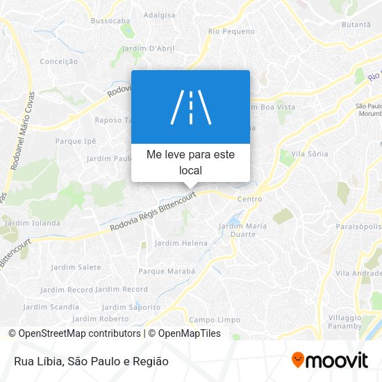 Rua Líbia mapa