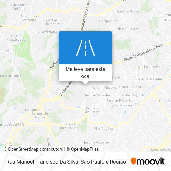 Rua Manoel Francisco Da Silva mapa