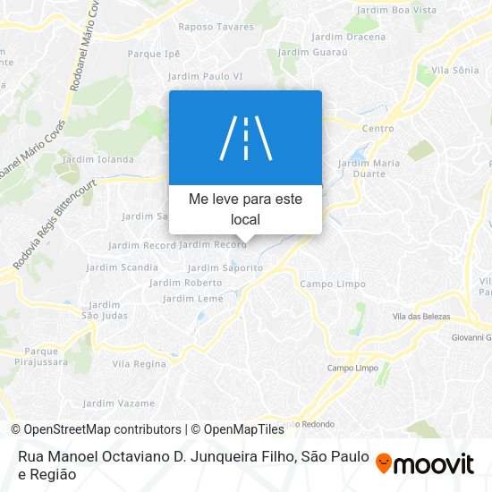 Rua Manoel Octaviano D. Junqueira Filho mapa
